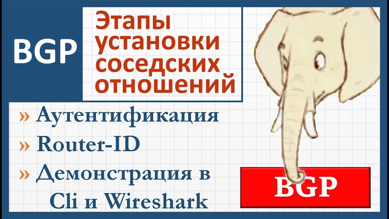 6.3 BGP Border Gateway Protocol. Часть 3. Аутентификация. Этапы установки соседских отношений