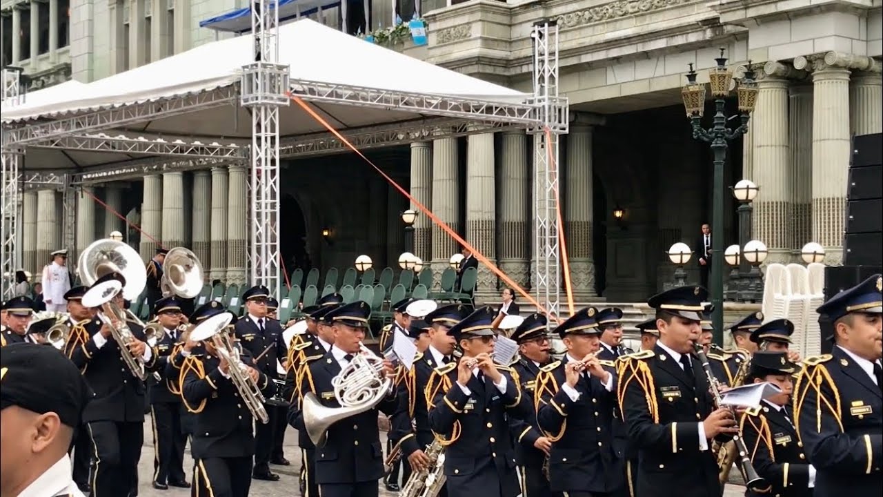 GALLARDA ESCUELA POLITÉCNICA || Llegada de la Banda Sinfónica Marcial del Ejército de Guatemala 2023