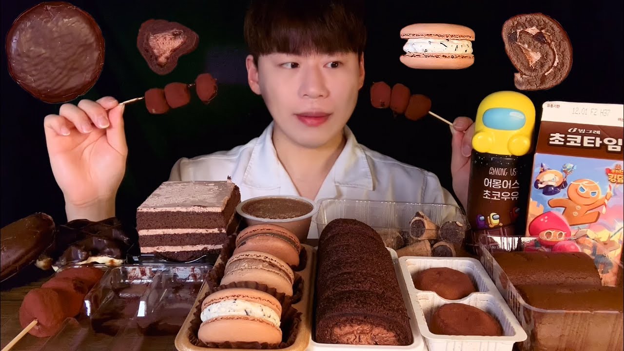 SUB)🍫편의점 초코 디저트 먹방 ASMR 초코초코🤎🤎 KOREAN CONVENIENCE STORE CHOCOLATE DESSERT MUKBANG