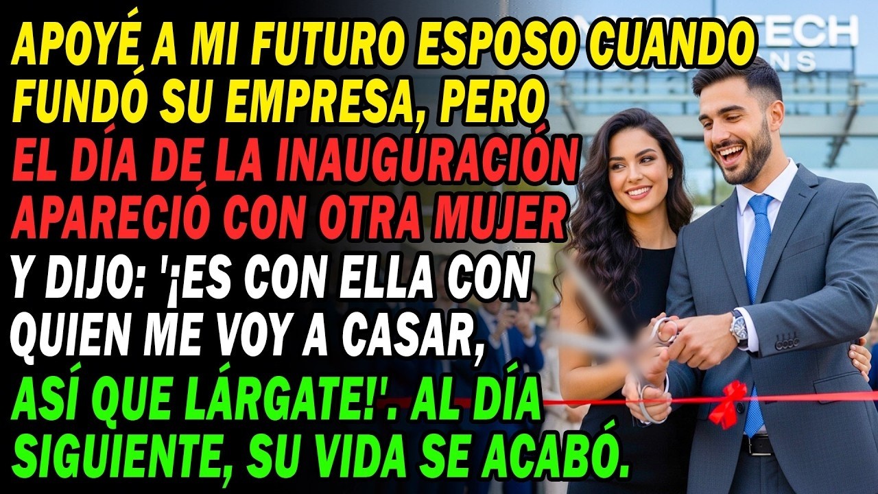 Ayudé A Mi Prometido A Fundar Su Empresa💍 En La Inauguración🎉 Trajo A Otra Mujer Y Me Echó, Pero...😏