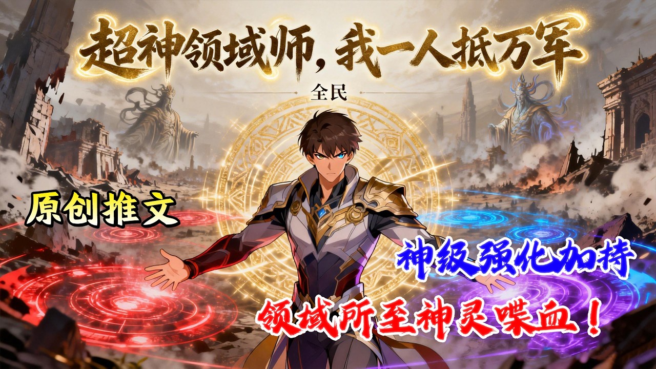 🔥【都市高武】《全民：超神领域师，我一人抵万军》领域全开伤害爆炸，这哪是辅助，这是人形核弹！#小说推文#网文风向标#爽文 #逆袭#男频小说#书荒推荐