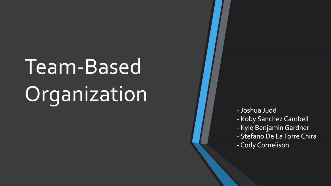 Team Based Organization