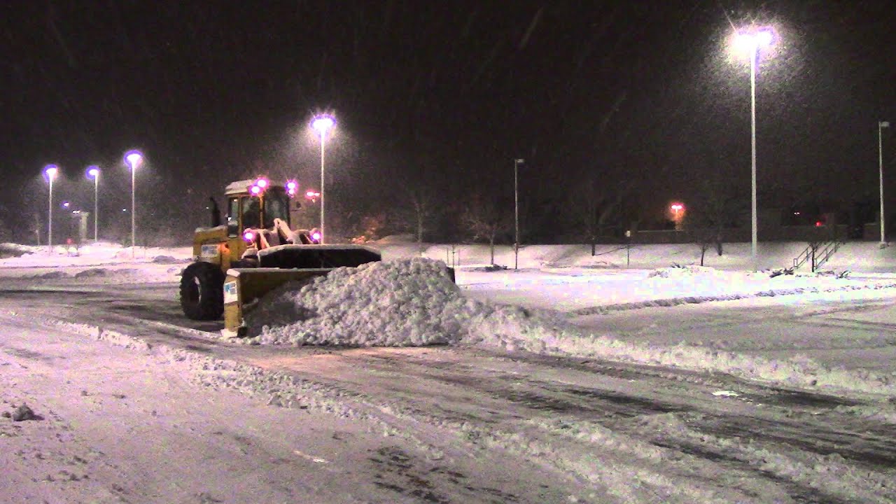 Bulldozer Snow Plow at the Sam's in Lone Tree, Colorado