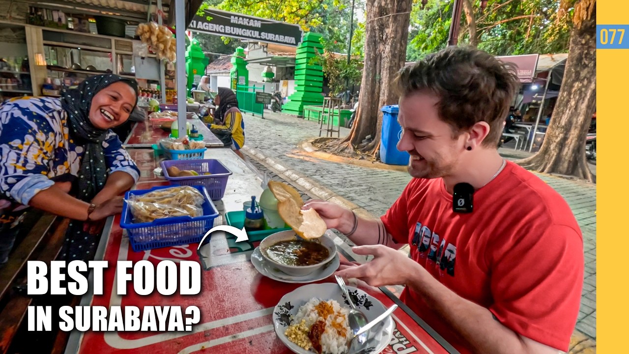 Eating delicious food in Surabaya until I cry.
