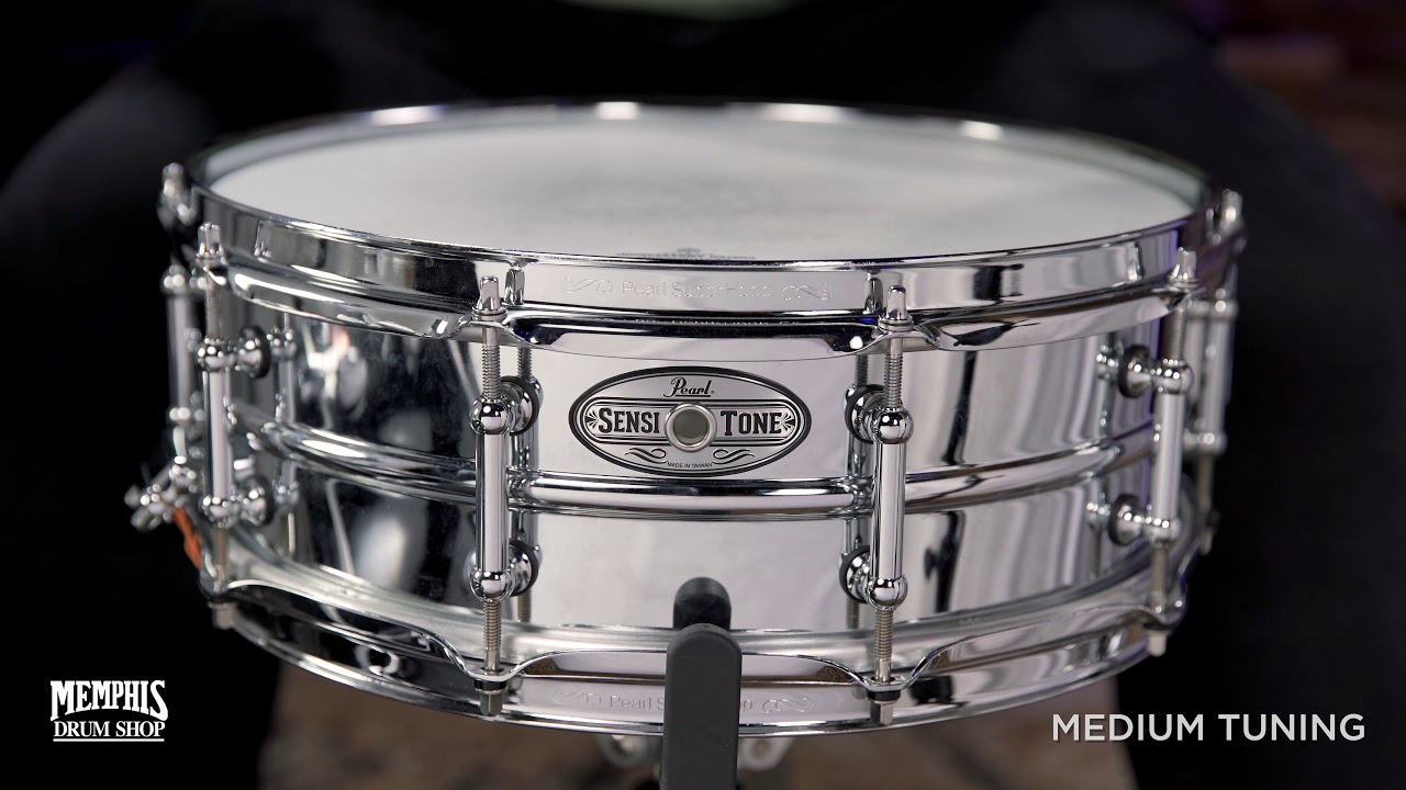Used Pearl 14x5 Sensitone Steel Snare Drum (USTA1450S)