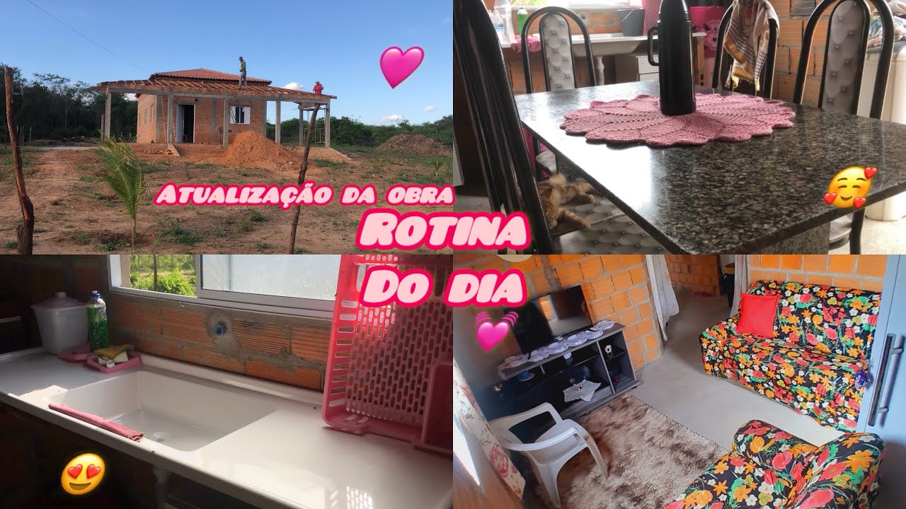 ROTINA DO DIA /ATUALIZAÇÃO DA OBRA😍🥰