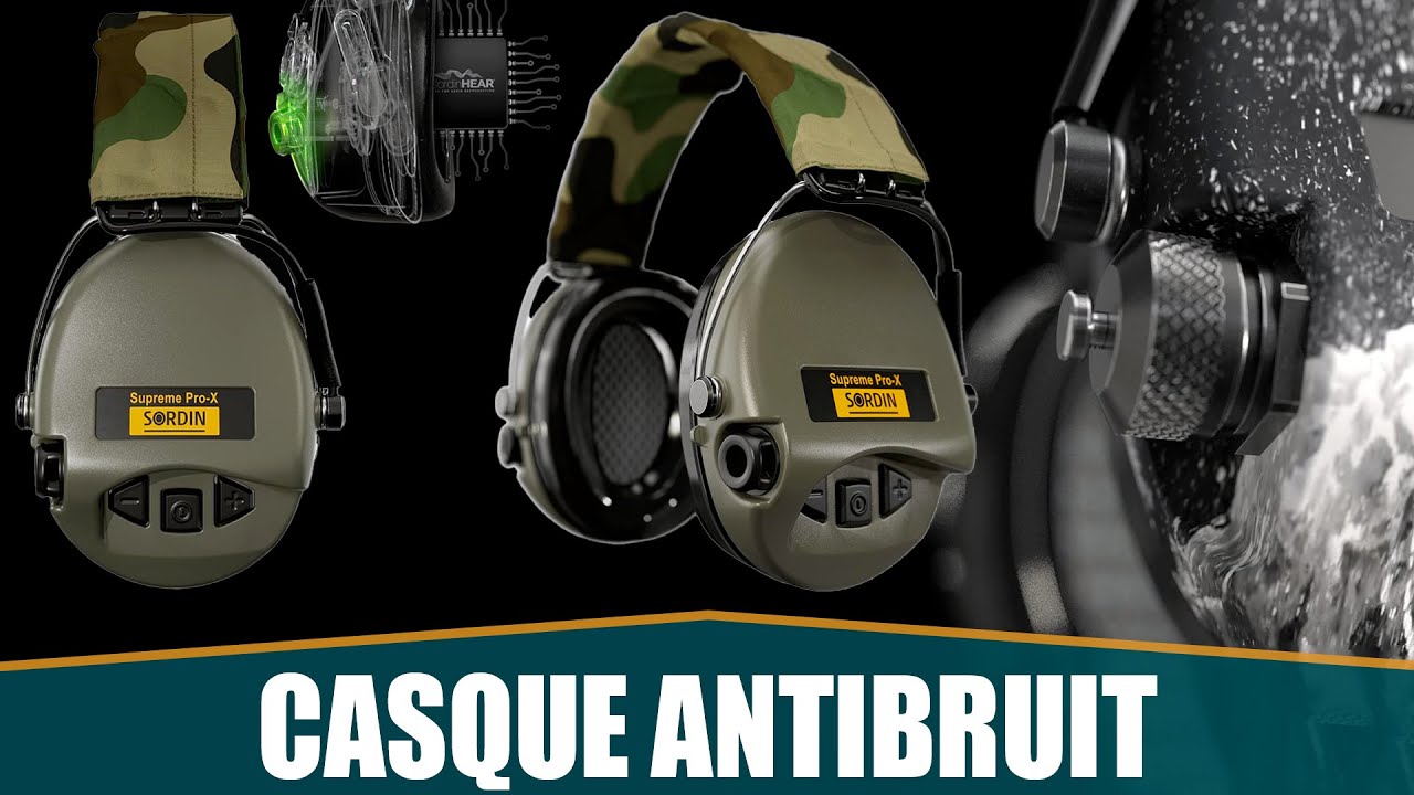 LE MEILLEUR CASQUE ANTIBRUIT &ndash; Sordin SUPREME PRO X LED Camo