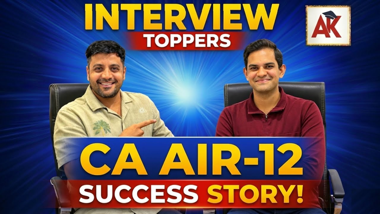 CA FOUNDATION AIR-12 | Success Story of Abhishek Jadhav | Real Motivation 