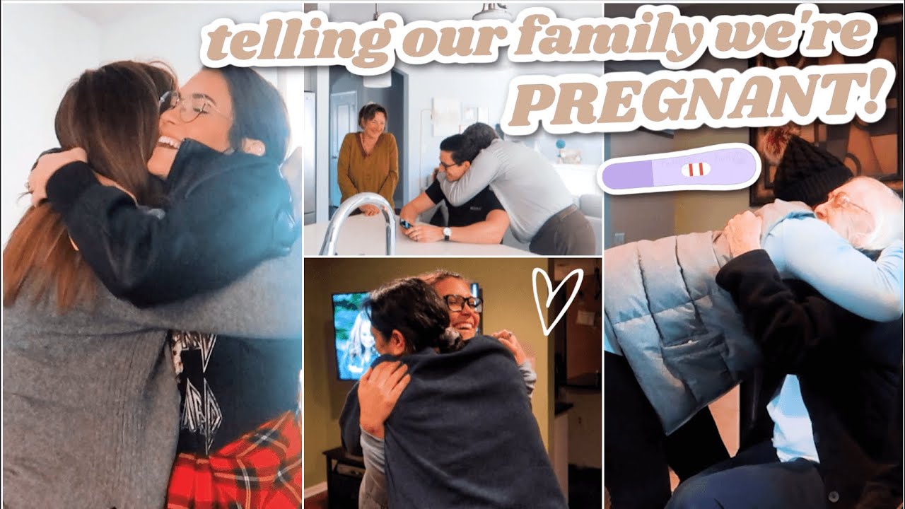 TELLING OUR FAMILY WE'RE PREGNANT🤰🏻