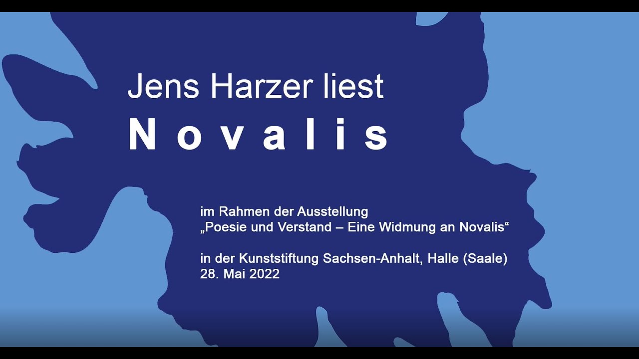 Jens Harzer liest Novalis