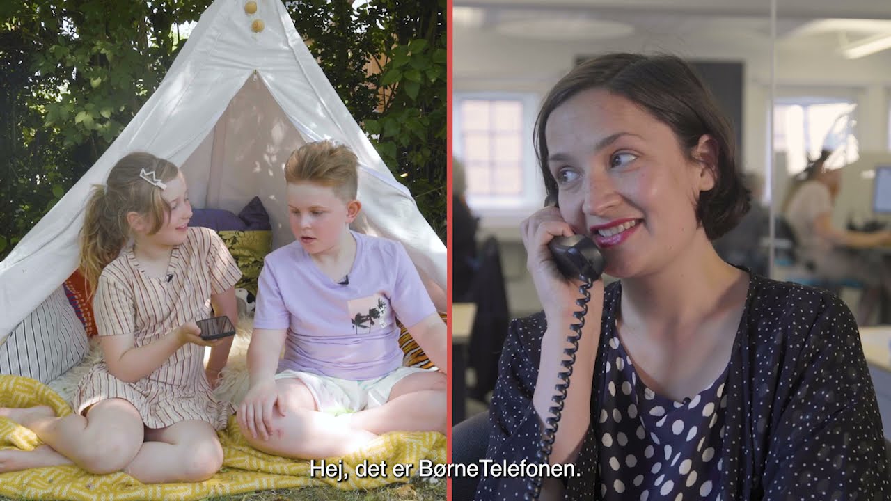 Saga og Georg ringer til BørneTelefonen