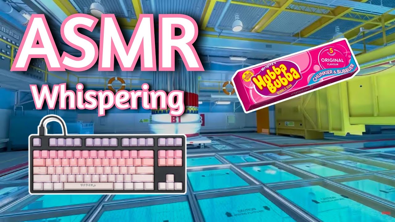 ASMR Gaming | CS2 PREMIER MIRAGE GUM CHEWING | Whispering + keyboard/Mouse Sounds 💤