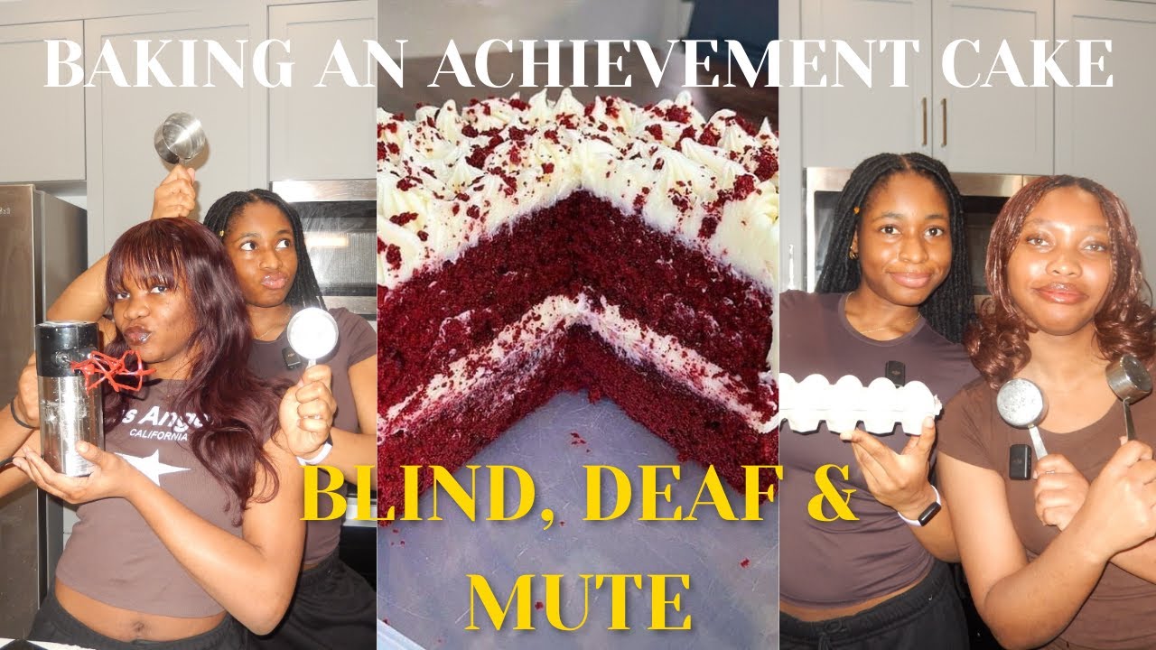 WE MADE AN ACHIEVEMENT CAKE!-  *BLIND, DEAF & MUTE*