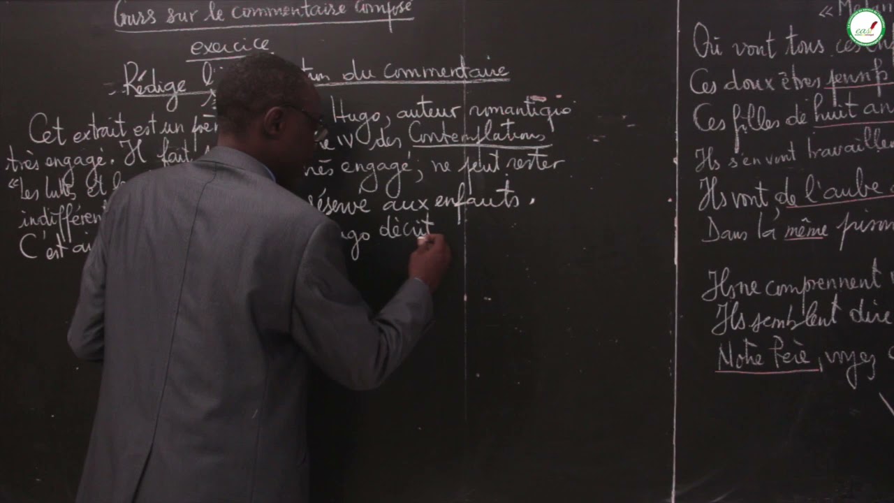 Exercices- Terminale - Français  : Le commentaire composé / M. Mboup