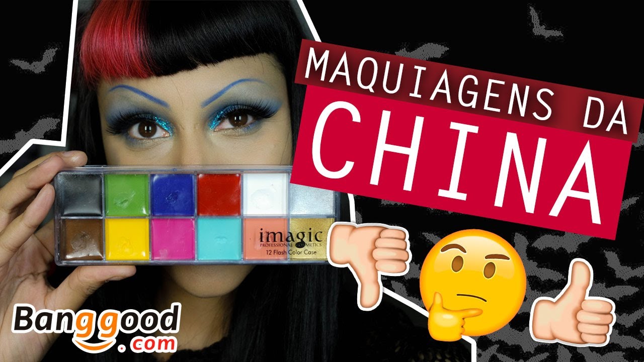 BOM OU BOSTA? MAQUIAGEM USANDO SÓ PRODUTOS DA CHINA - Banggood | NOSFEROTIKA