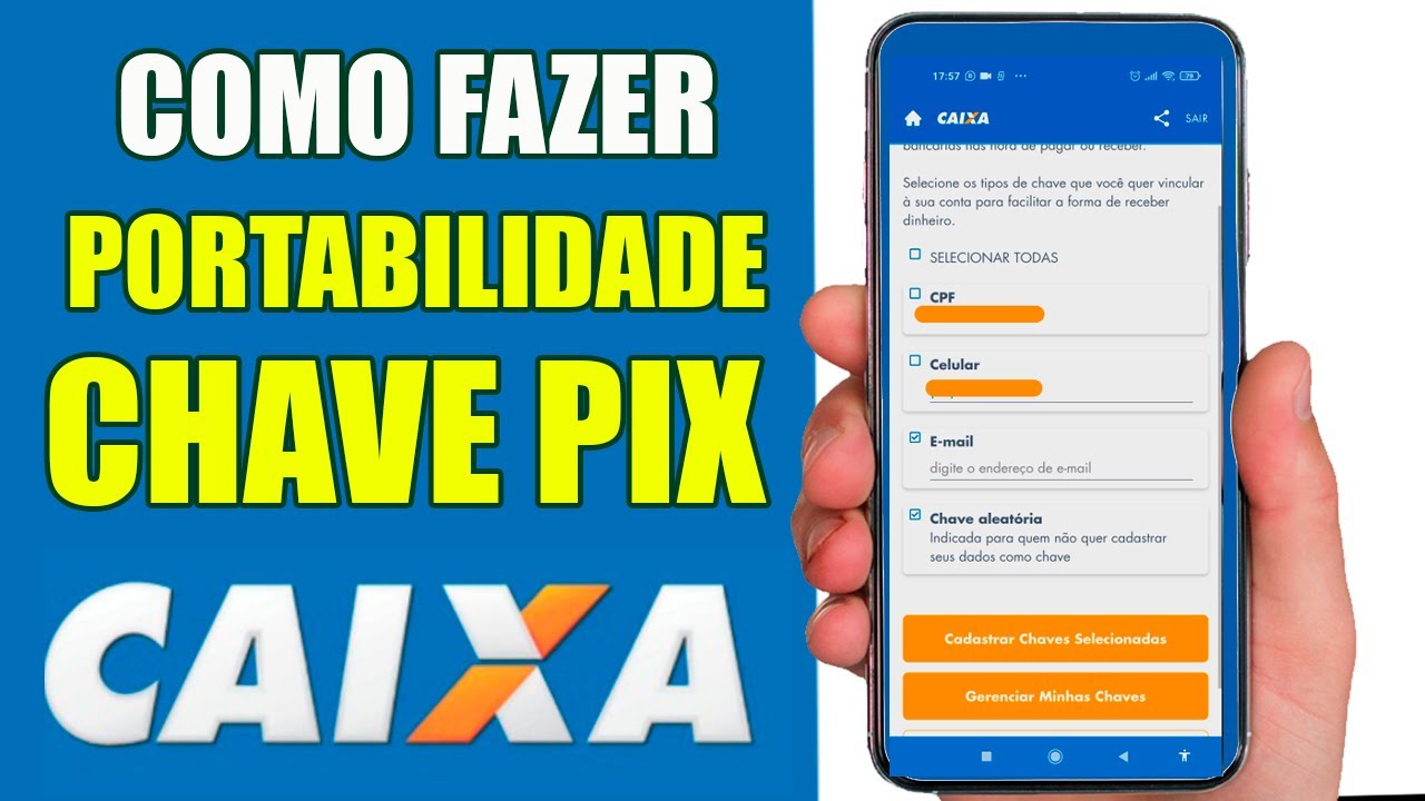 PORTABILIDADE DE CHAVE PIX PARA A CAIXA | PASSO A PASSO!