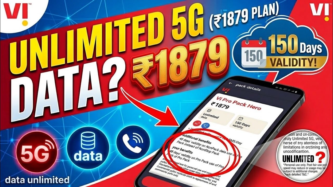 Vi ₹1879 Recharge Plan All Details And Validity | Vodafone Idea Plan ₹1879 