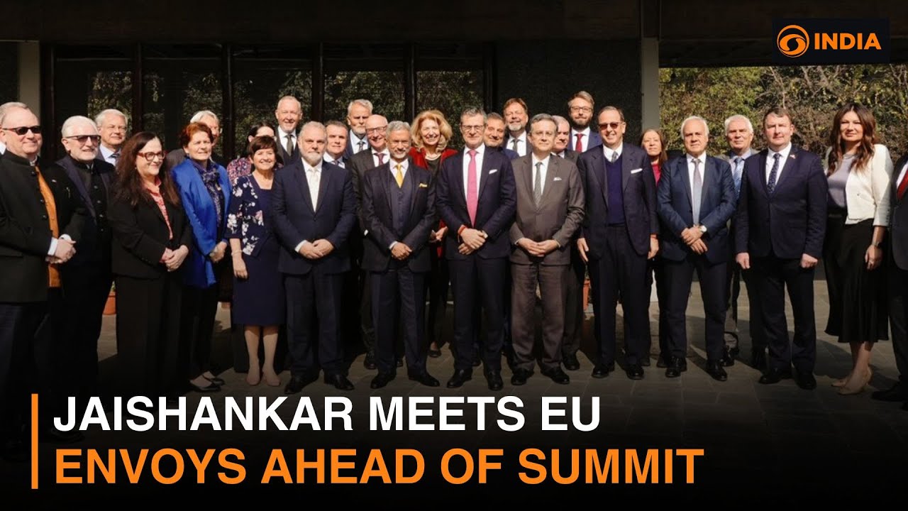 Jaishankar Meets EU Envoys Ahead of Summit & more news | DD India Live | 5 PM IST