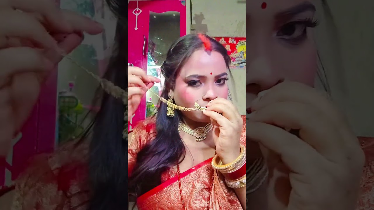 fixing for nose pin 🧿🙏#sorts #makeup #wedding #bride #viralvideo #nose #pin #sorts