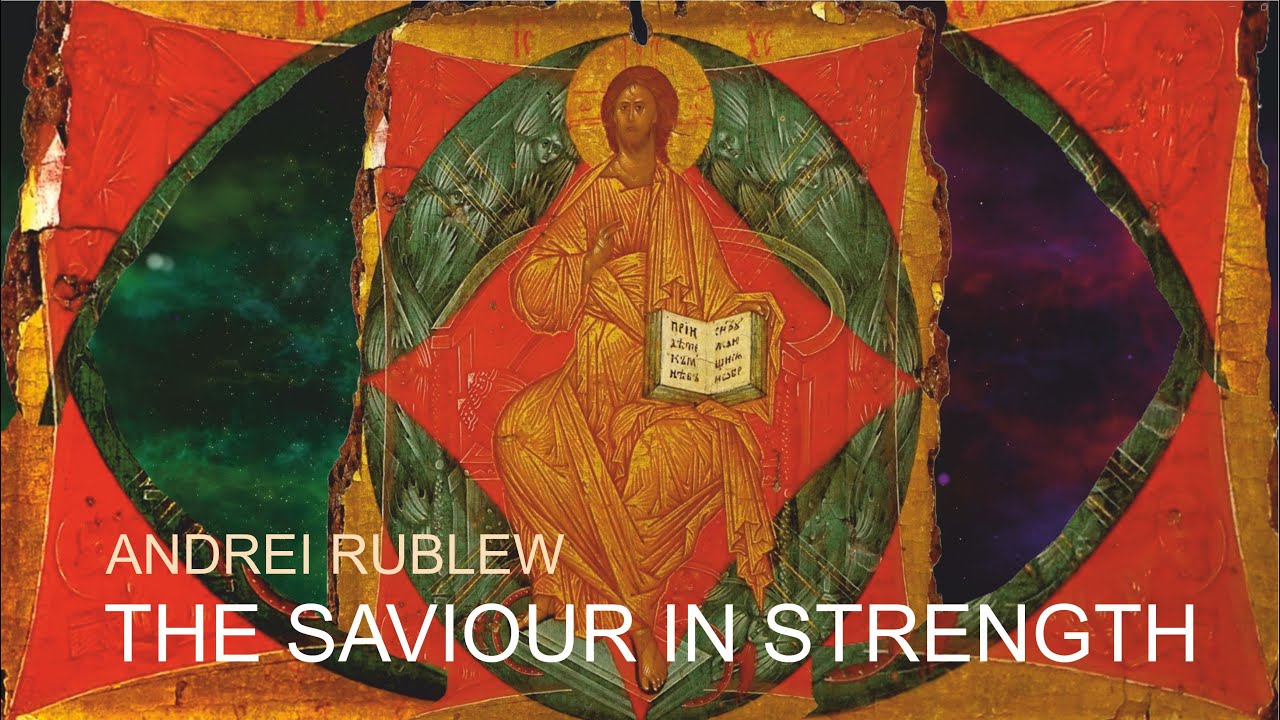 One of the pearls of Russian icon painting. Andrei Rublev. The Saviour in strength