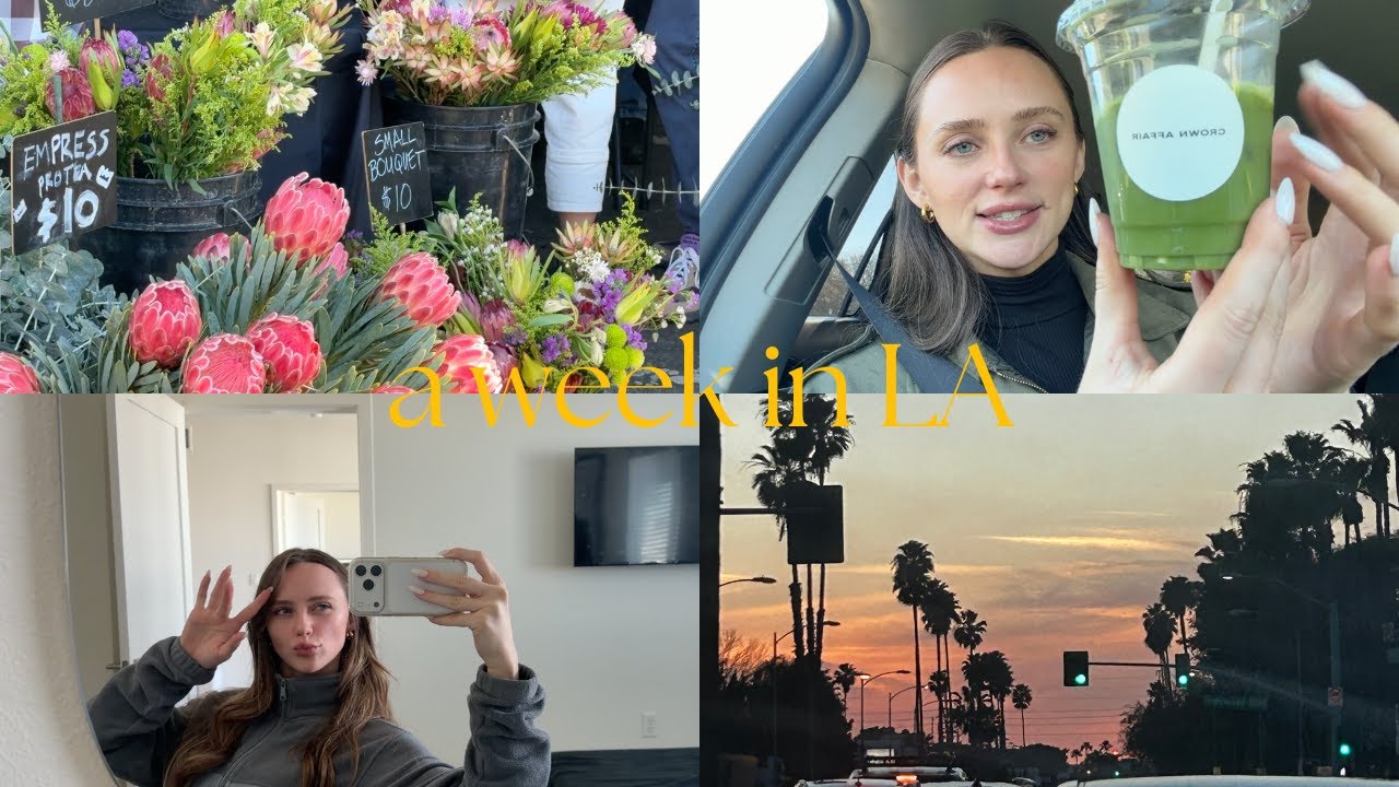 routine week in LA ☕️🍒 Crown Affair pop up, photoshoot, Fast Times coffee, and daily routines