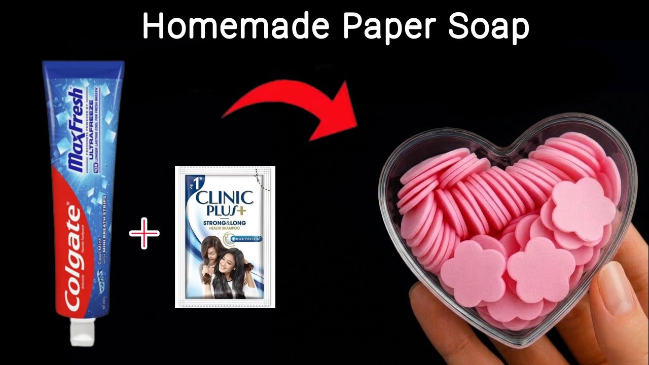 Homemade Paper Soap Making/homemade paper soap/how to make paper soap/EASY homemade paper soap 