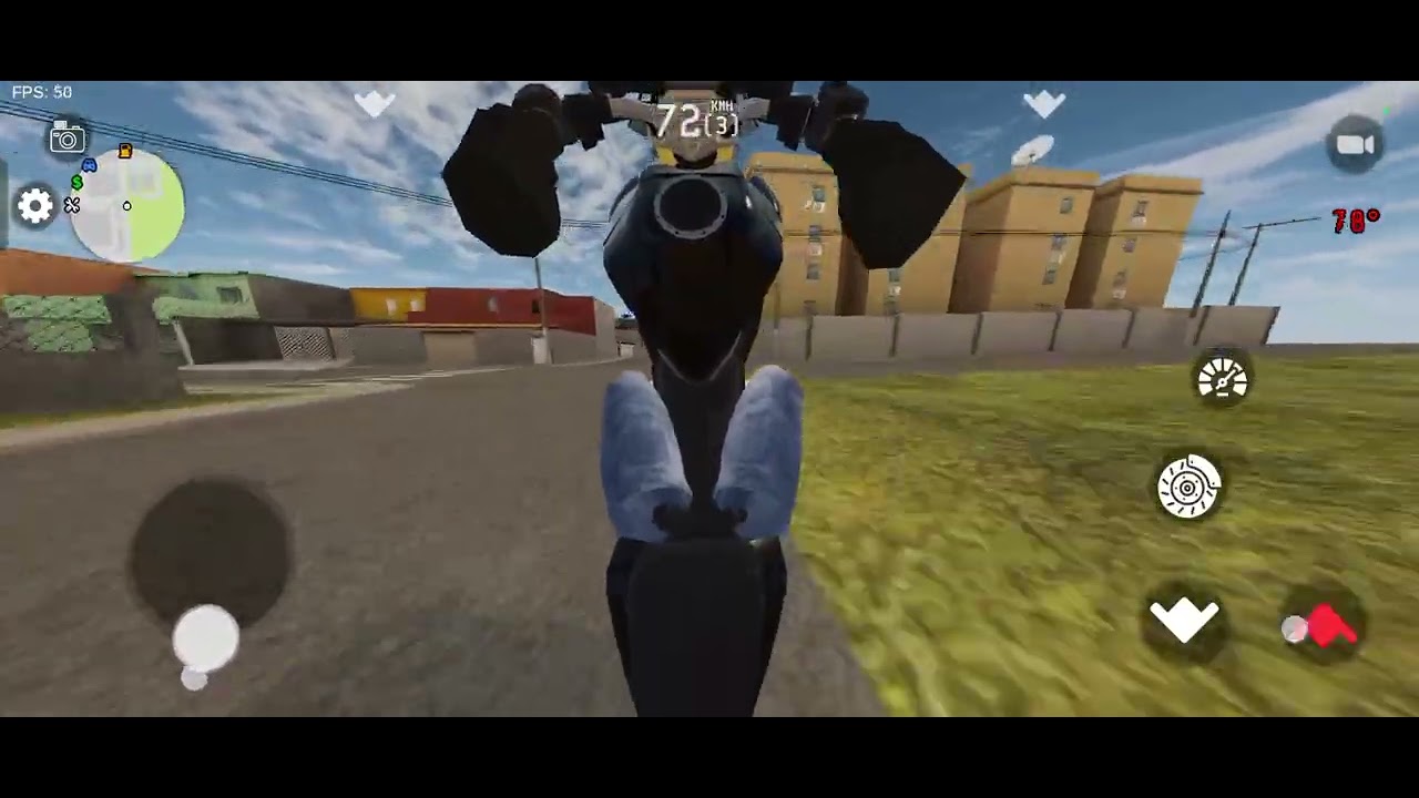 My bike just jump before highway