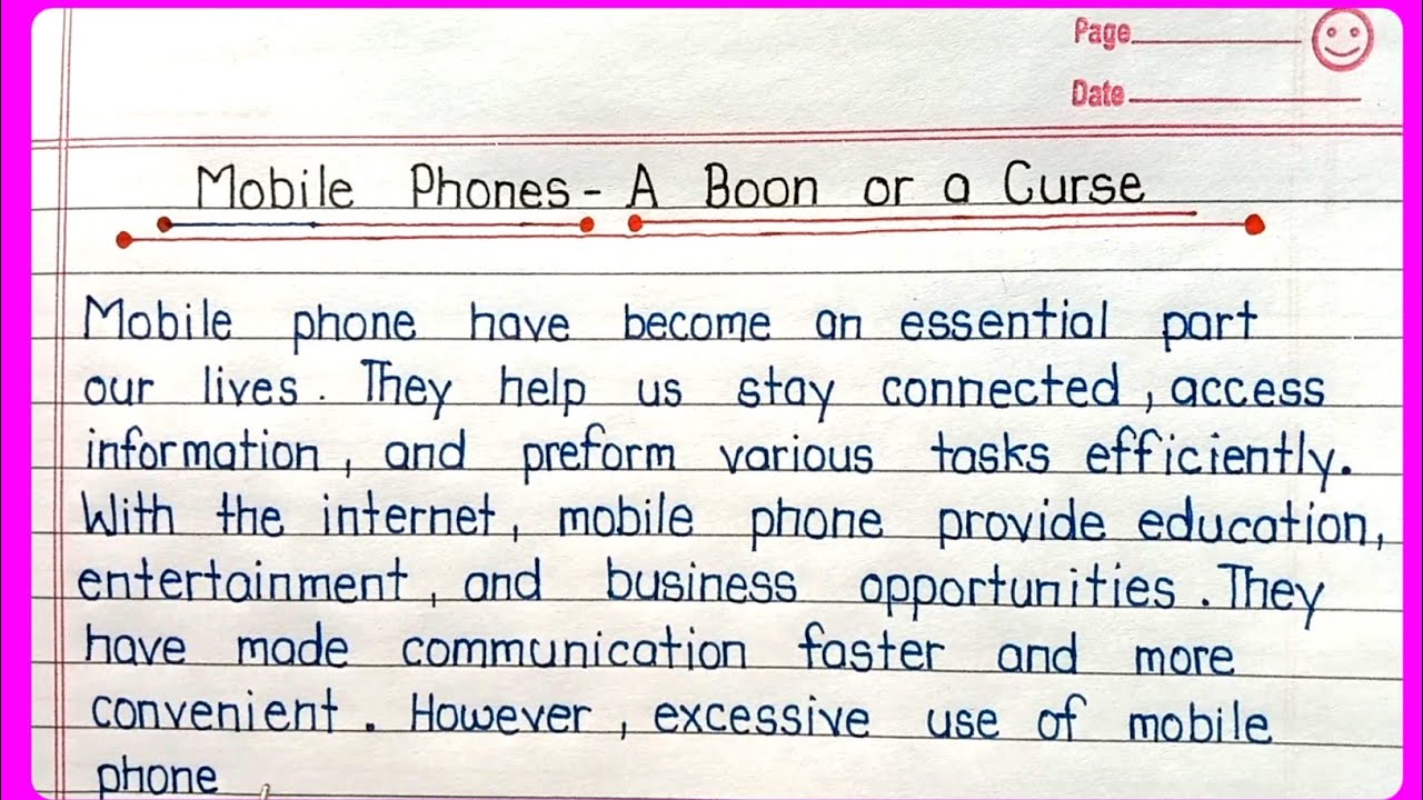 Mobile Phone – Boon or Curse? Essay in English | Pros and Cons of Mobile Phones
