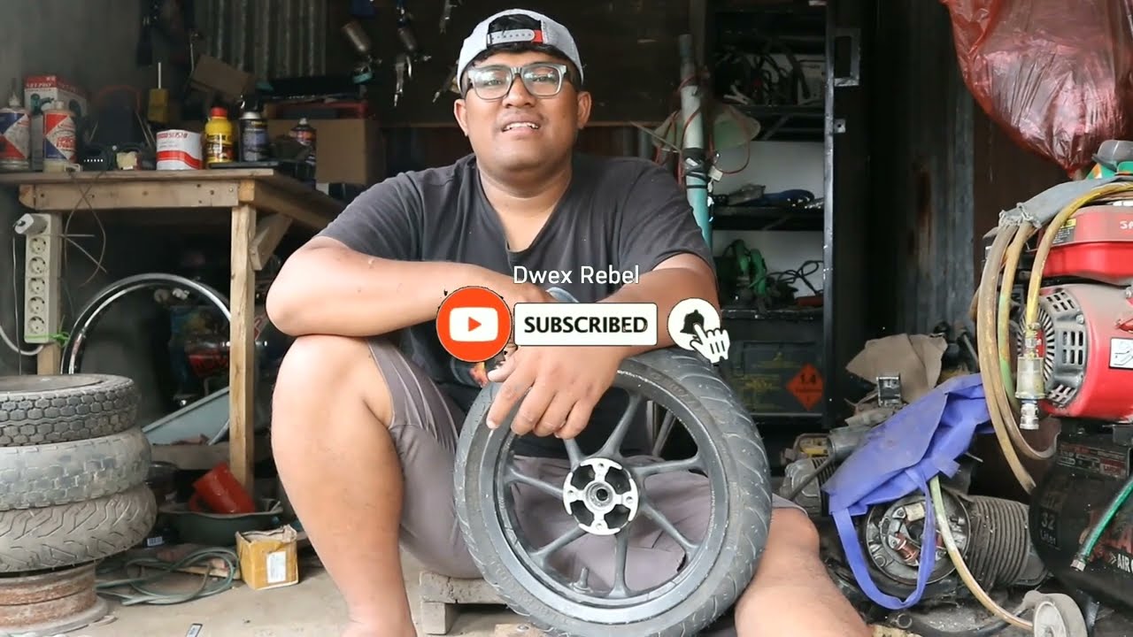 Cara pasang velg scoopy ring 12 di vespa part 1 . pasang velg ring 12 di vespa  . cakram depan vespa