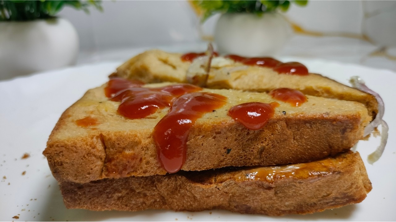 Egg Bread Toast In Air Fryer!