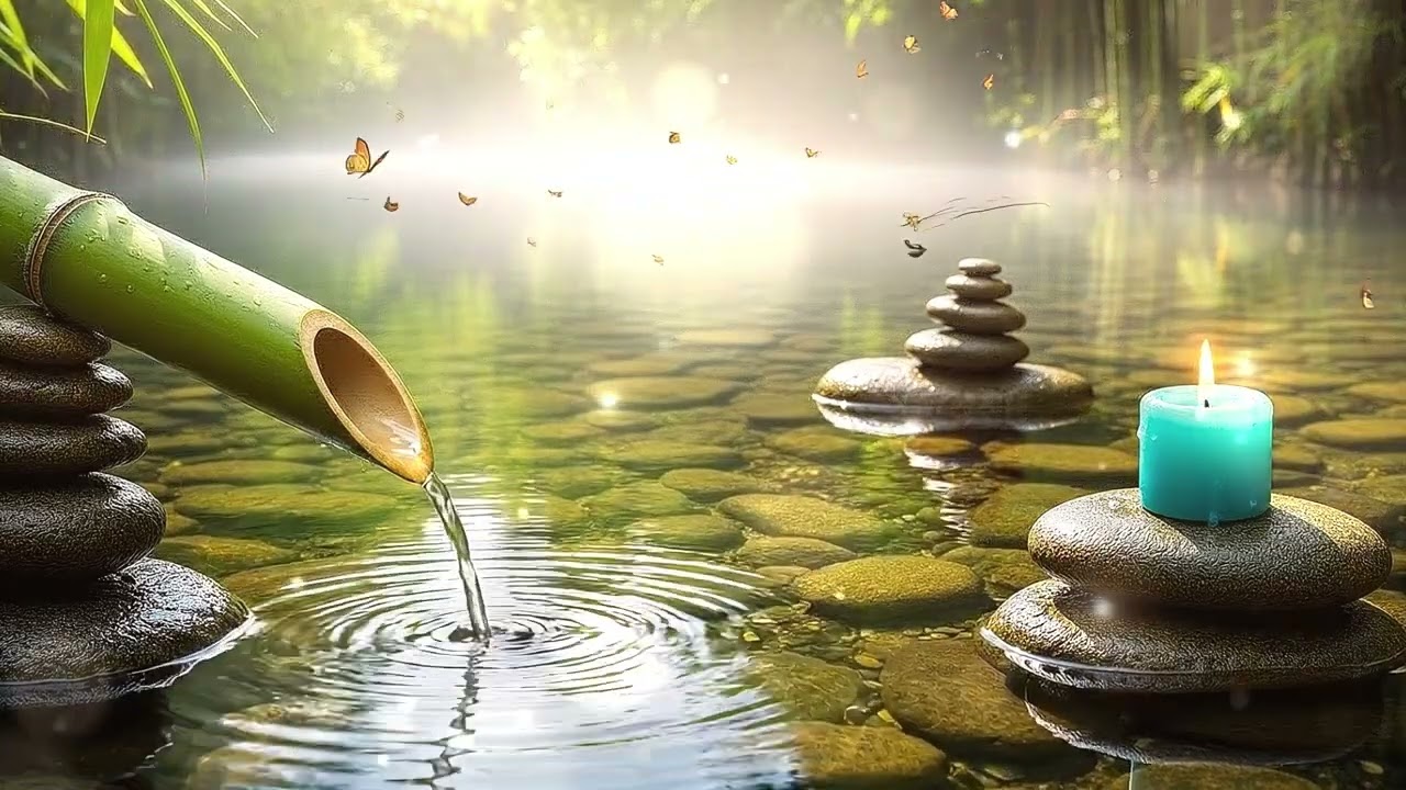 Relaxing Sleep Music with Water Sounds - Healing Meditation, Reduce Stress & Insomnia