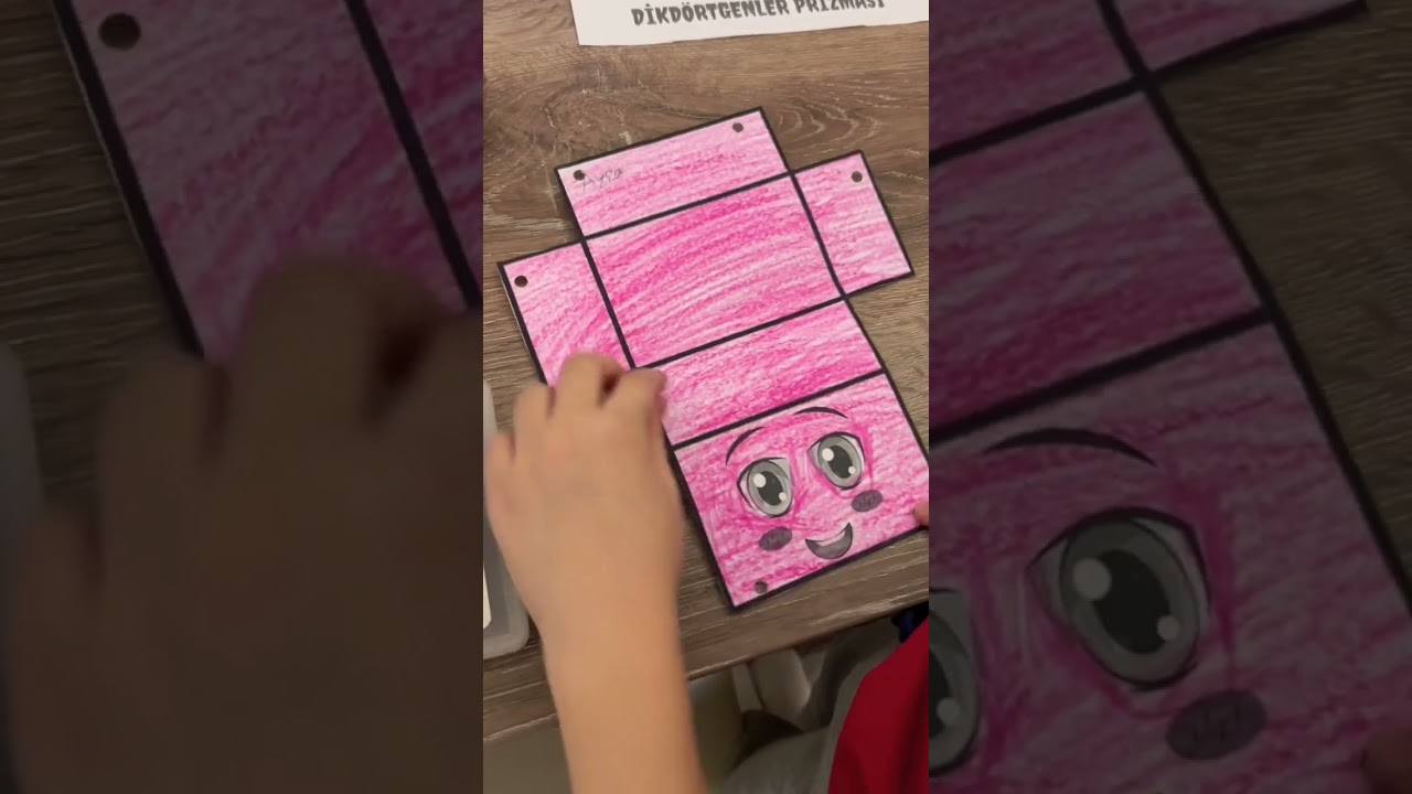 DIY 3D Rectangular Prism &ndash; Fun Geometry Craft! #easy #art #3d #maths #rectangular #prisma3d