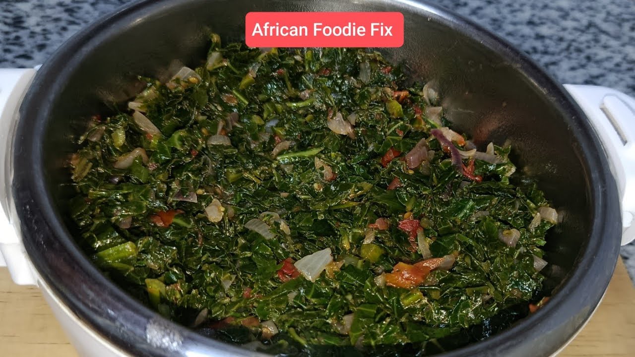 Sukuma Wiki Recipe/How to cook Kenyan Sukuma Wiki/African Foodie Fix 