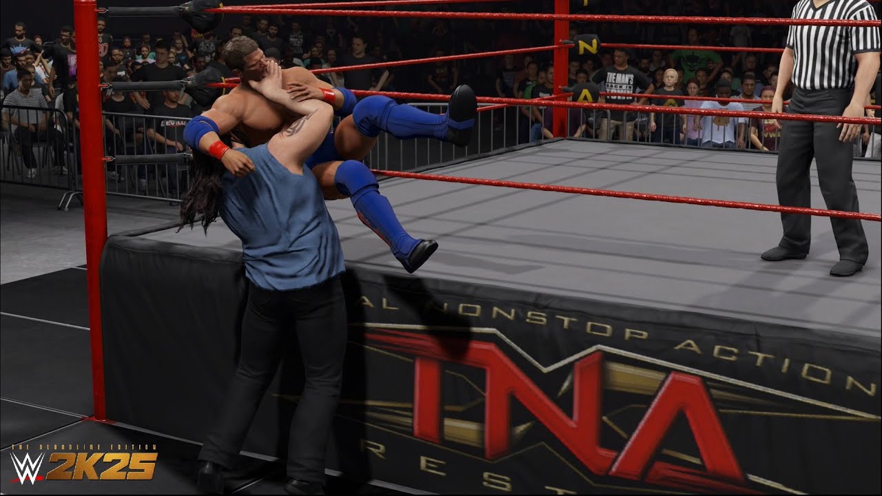 WWE 2K25 &mdash; Ретро Эй Джей Стайлз против Эбисса | TNA Wrestling