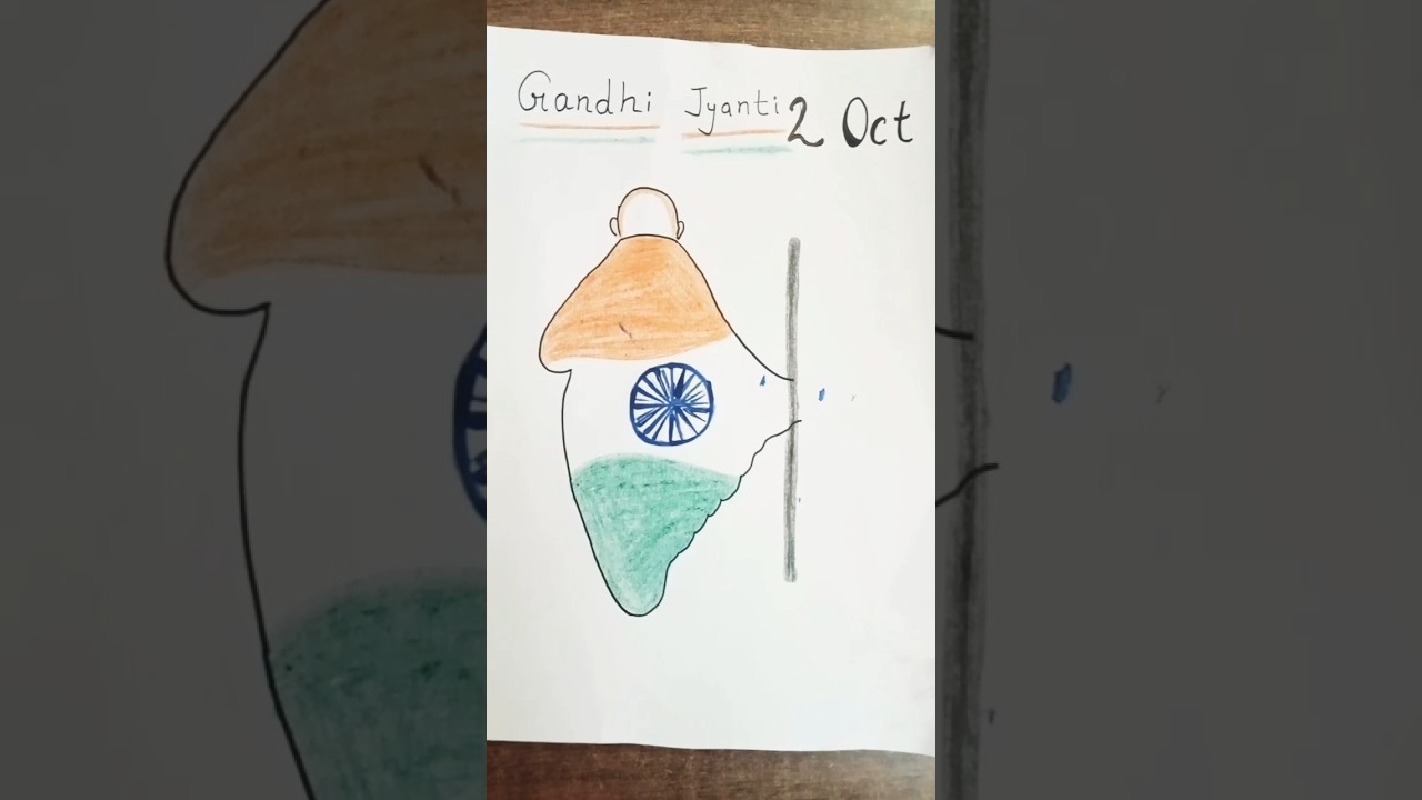Gandhi jayanti 2nd October #art #shorts