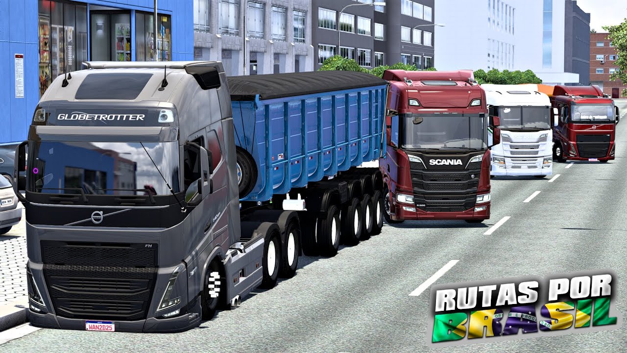 EXPLORANDO MAPA BR BRASIL #8  CARGA DE PAPEL RECICLADO PARA FLORIANOPOLIS - ETS2 MODS BR 1.55