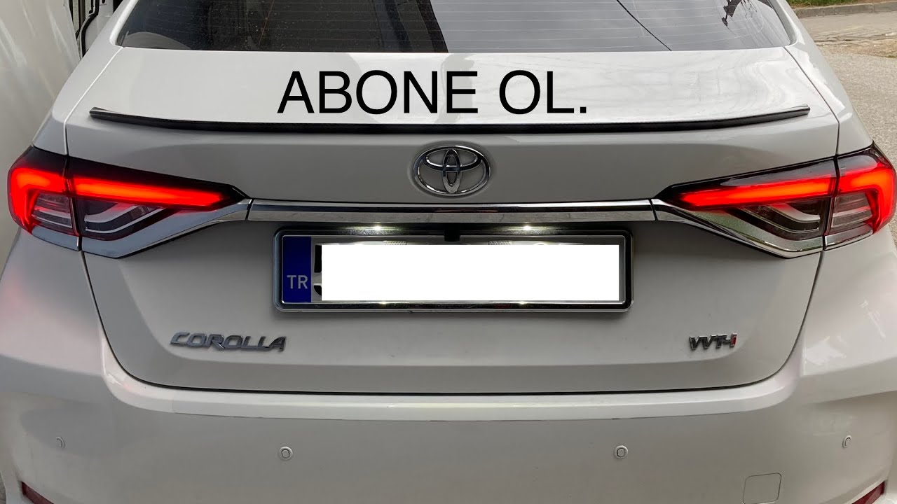 Yeni Corolla 2019+ Bagaj Üstü İç Stop Değişimi