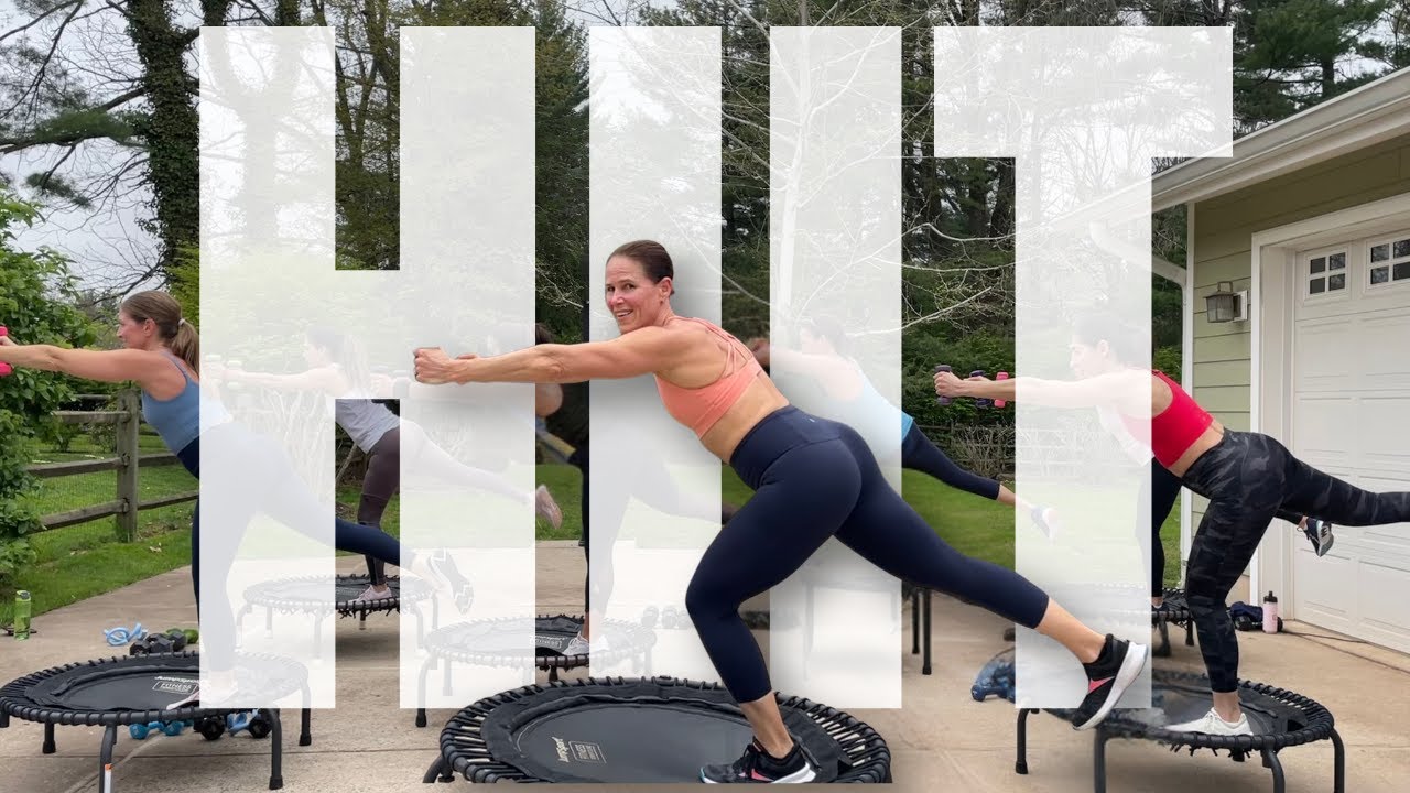 45 MIN Rebounder HIIT | Cardio + Strength Workout | Intermediate Level