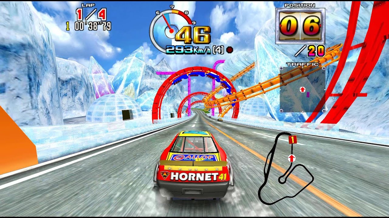 Daytona USA 2: Battle on the Edge (Advanced) Hornet Classic Secret Car