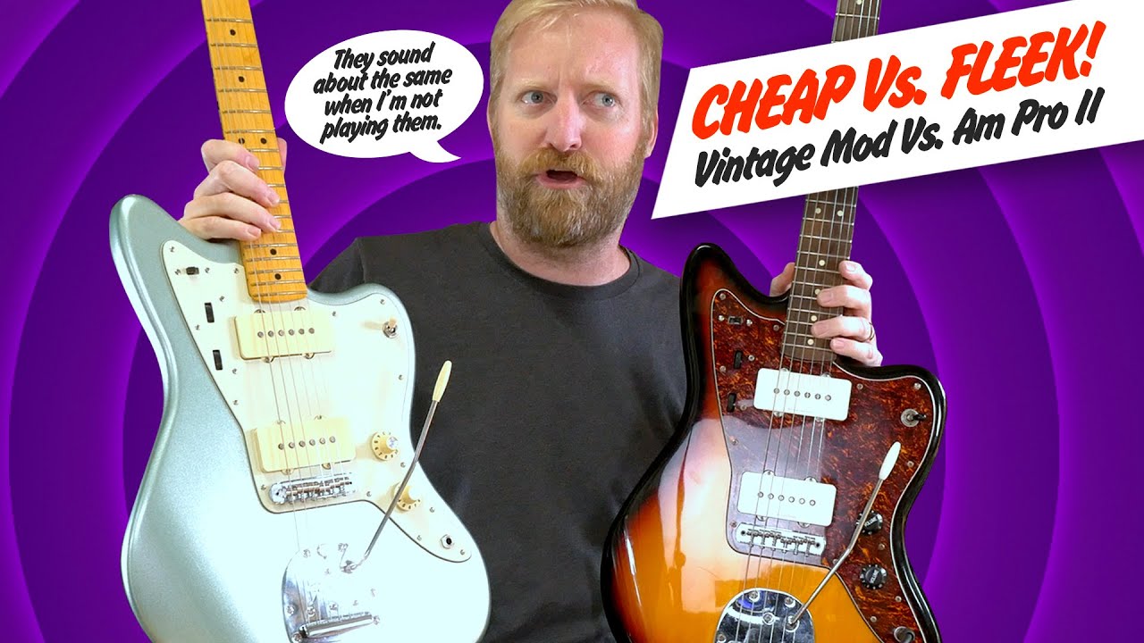 Cheap vs Fleek - Stock condition Squier Jazzmaster compared to the Fender AmProII