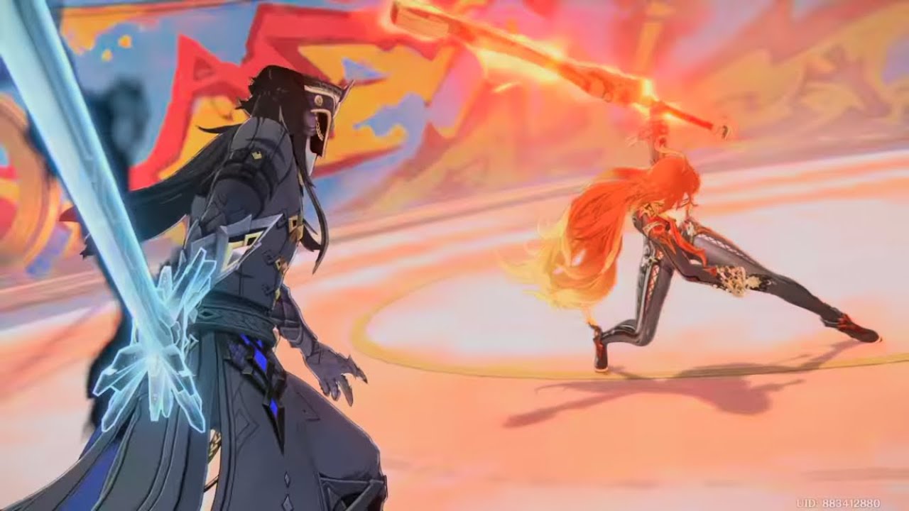 #原神  炎神 vs 隊長