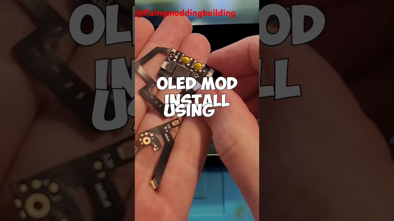 Installing an Oled Mod chip #modding #nintendo #nintendoswitch