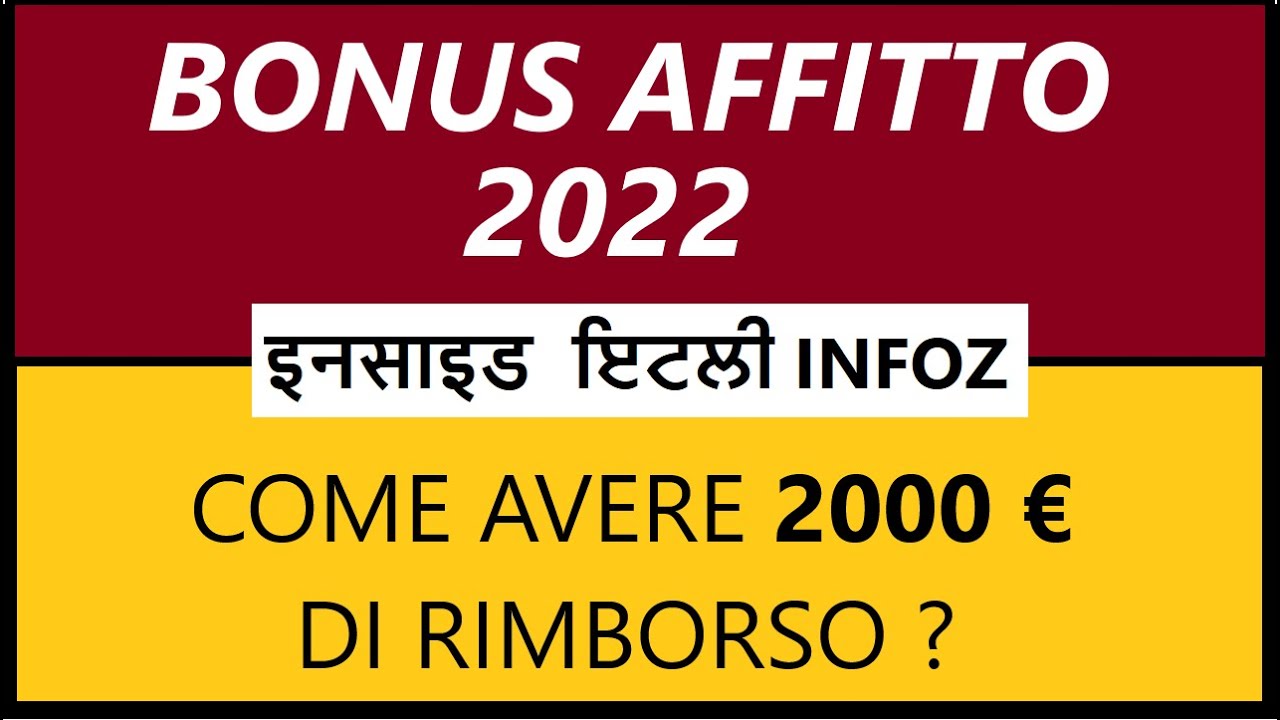 Come fare Domanda Bonus Affitto 2022 In Punjabi Hindi | Come Avere  Rimborso Affitto di 2000 euro