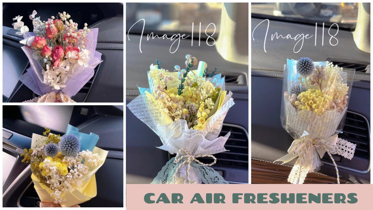 Image Handcrafted| Dried Flower Bouquet-Car Air Fresheners