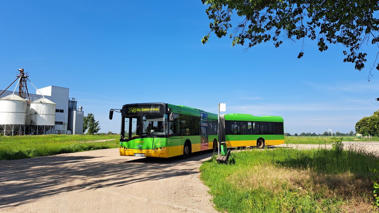 MPK Poznań | Linia 348 | Solaris Urbino 18 III #1897 | Kierunek Przebędowo/Pętla przez M. Goślinę