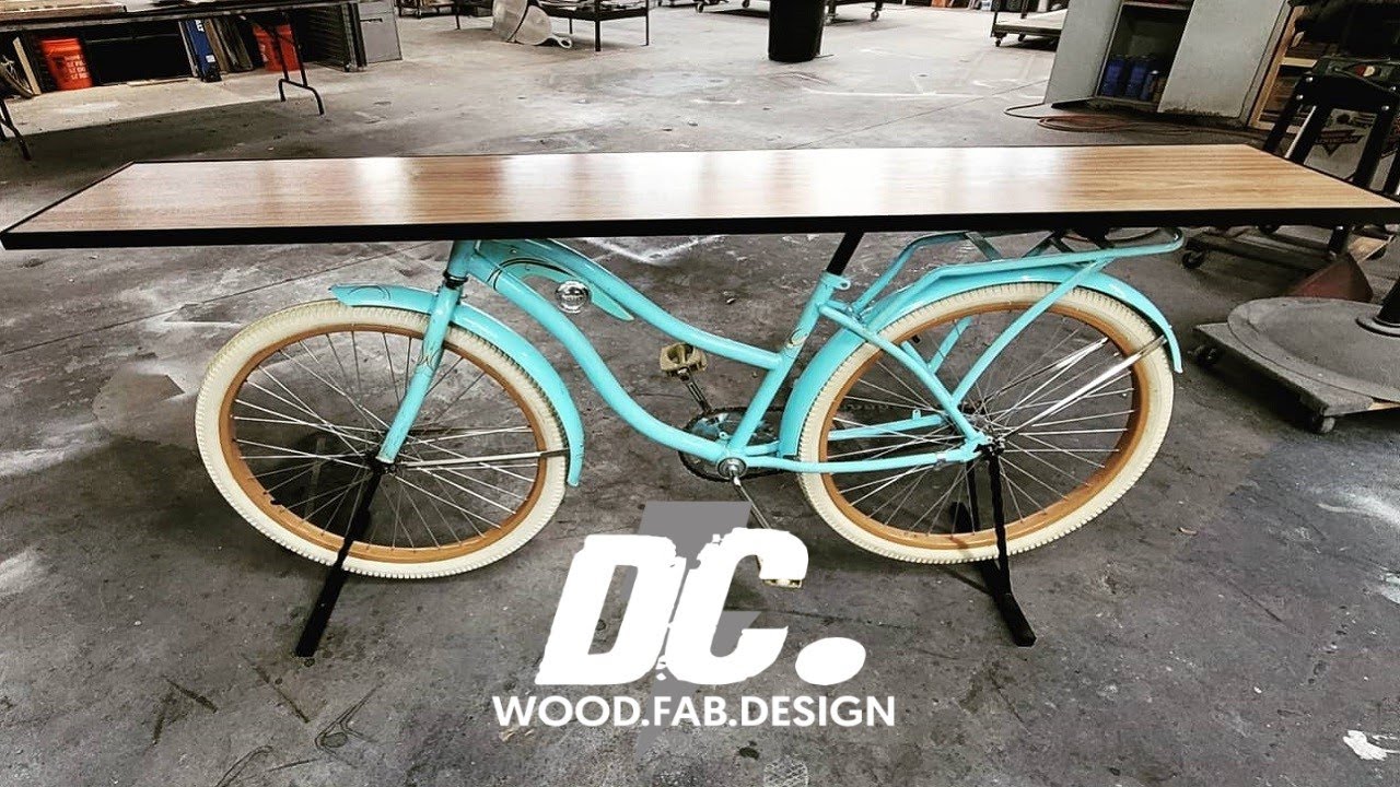 From Bike To Table! Unique Table Design!