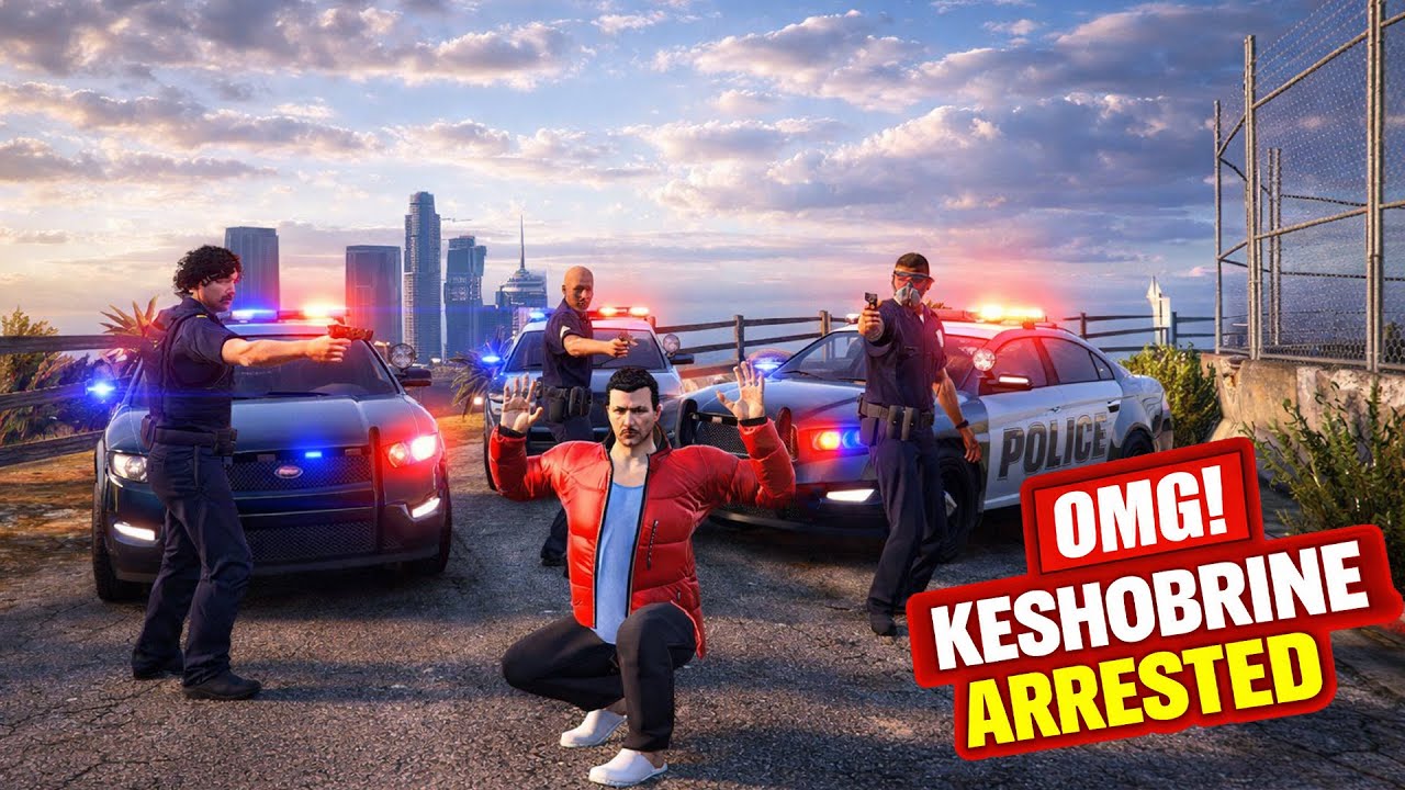 ARRESTING KESHOBRINE ! - GTA VI ROLEPLAY - #5 ft. @Keshobrinegaming