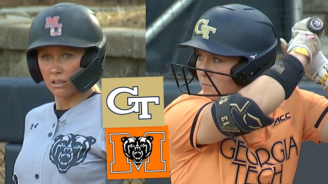 Обзор матча женской студенческой софтбольной команды Мерсер против Технологического института Джо...