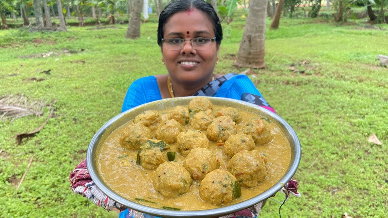 நீங்கள் கேட்ட பருப்பு உருண்டை குழம்பு I Chana Dal Balls Gravy I Tamil Recipe I கிராமத்து சமையல்