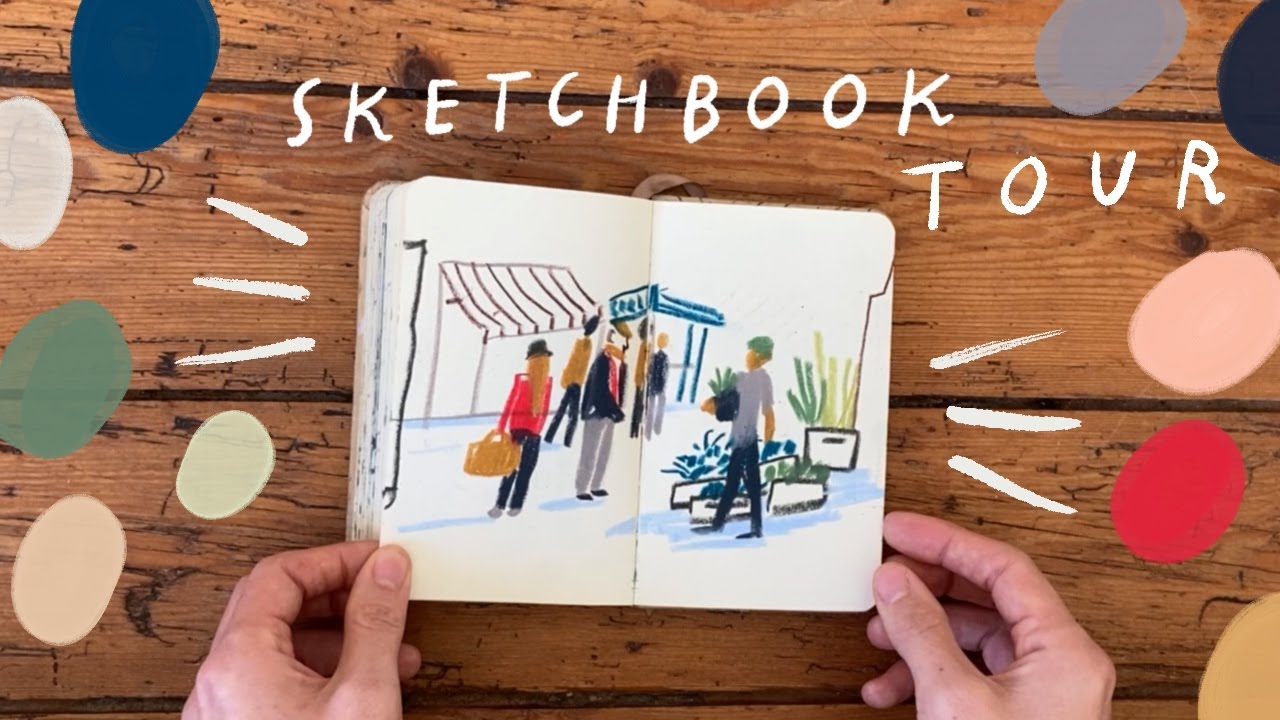 Travel Sketchbook Tour / Flip Through ✺ France & England 2022
